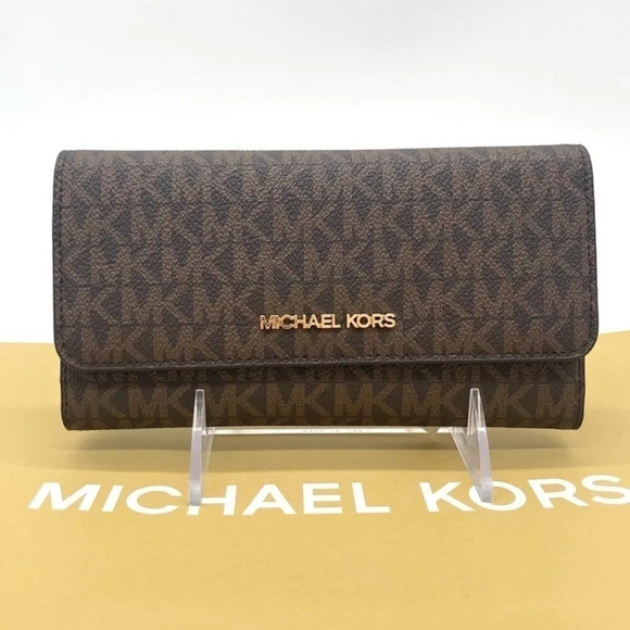 Michael Kors Trifold Wallet Brown - Picture 1 of 7